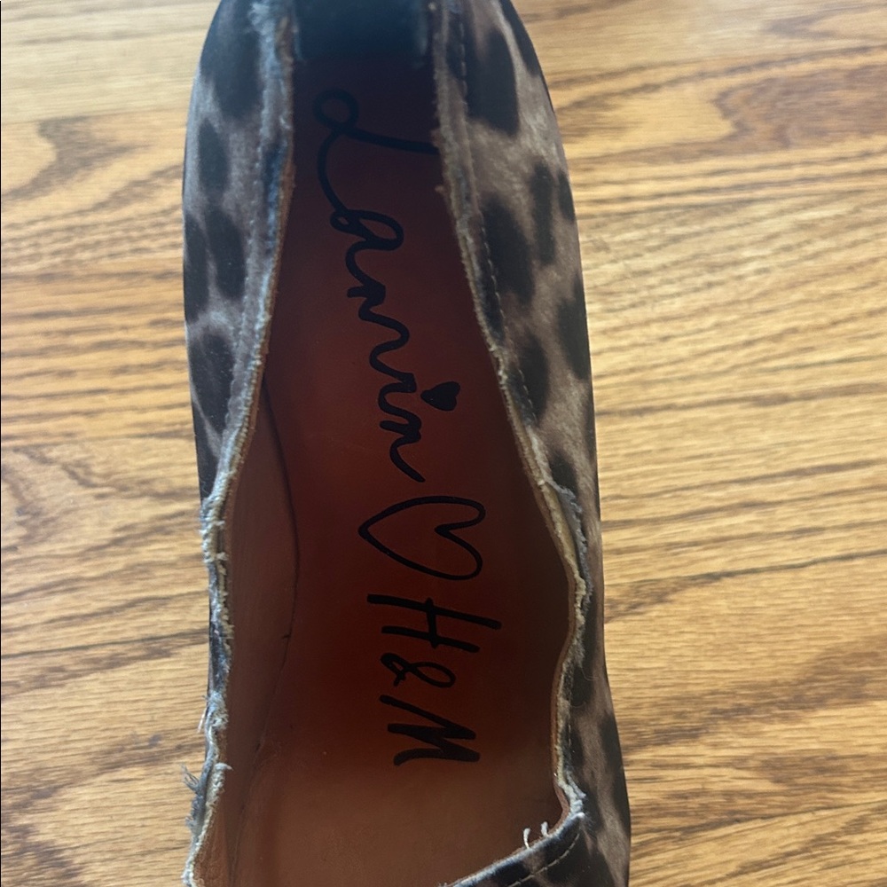 Lanvin for H&M Leopard Print Heels Size 8 - Picture 7 of 12